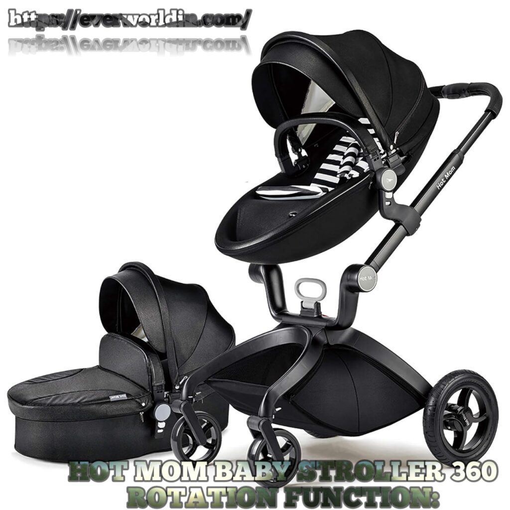Hot Mom Baby Stroller 360 Rotation Function