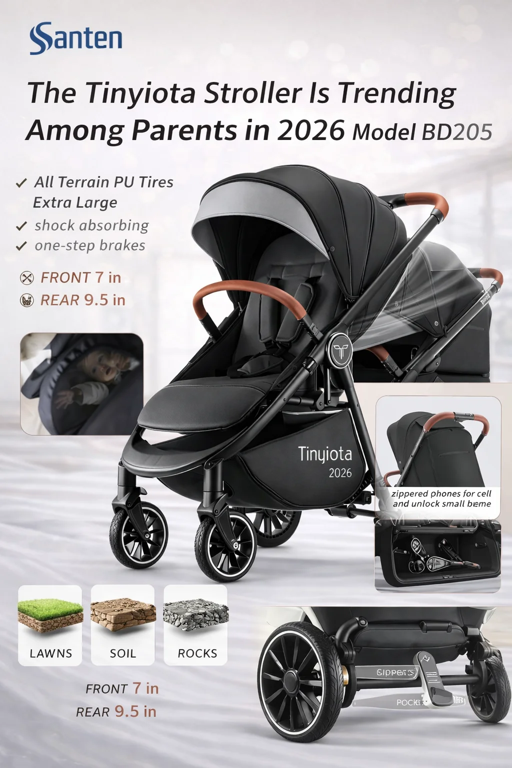 Tinyiota stroller lightweight design for modern parents
