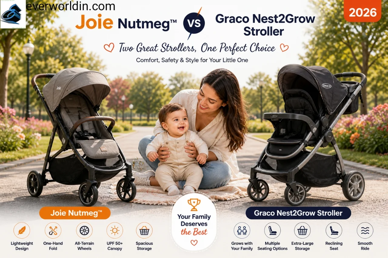 Joie vs Graco stroller comparison side view