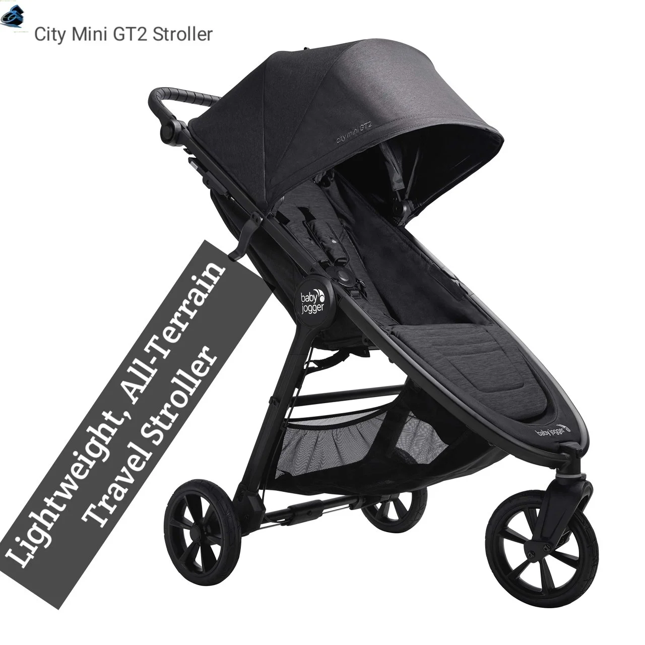 Baby Jogger City Mini GT2 stroller folded standing on its own